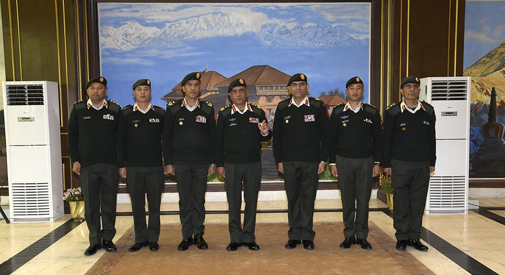 नेपाली सेनाका एक उपरथीसहित १४ अधिकृतको बढुवा